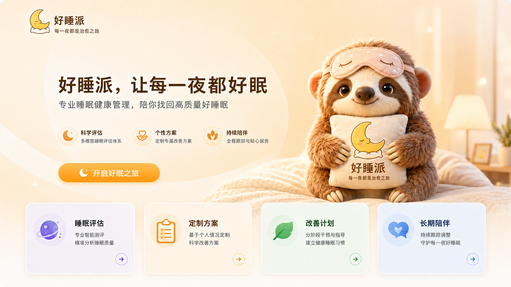 好睡派，让每一夜都好眠。专业睡眠健康管理，陪你找回高质量好睡眠。